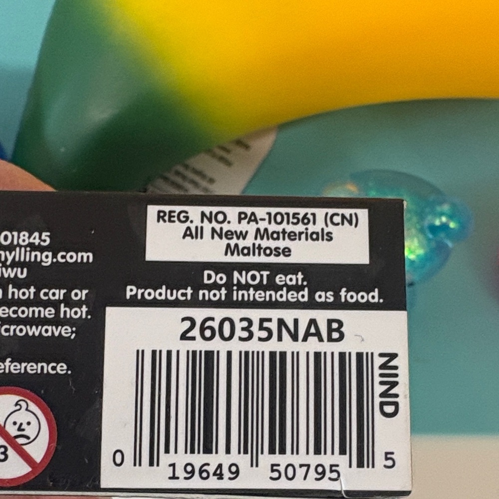 Squeeze Cheese Banana Sensory Toy - Yellow/Green - Picture 2 of 4